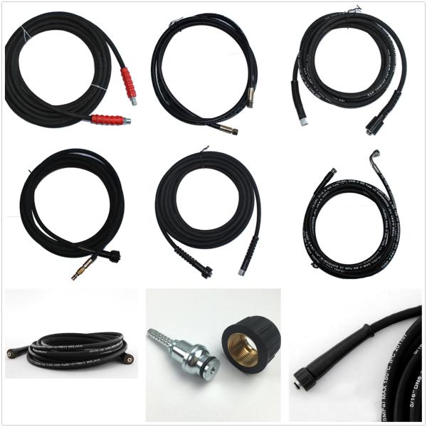 6000PSI High Pressure Washing Machine Hose Rawhide Surface