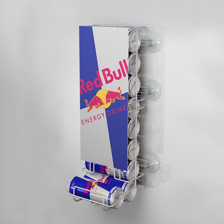 Customized Well Designed Bar Rack Ideas Supermarket Wine Rack Metal Wine Rack for Canned Alcoholic Beverage