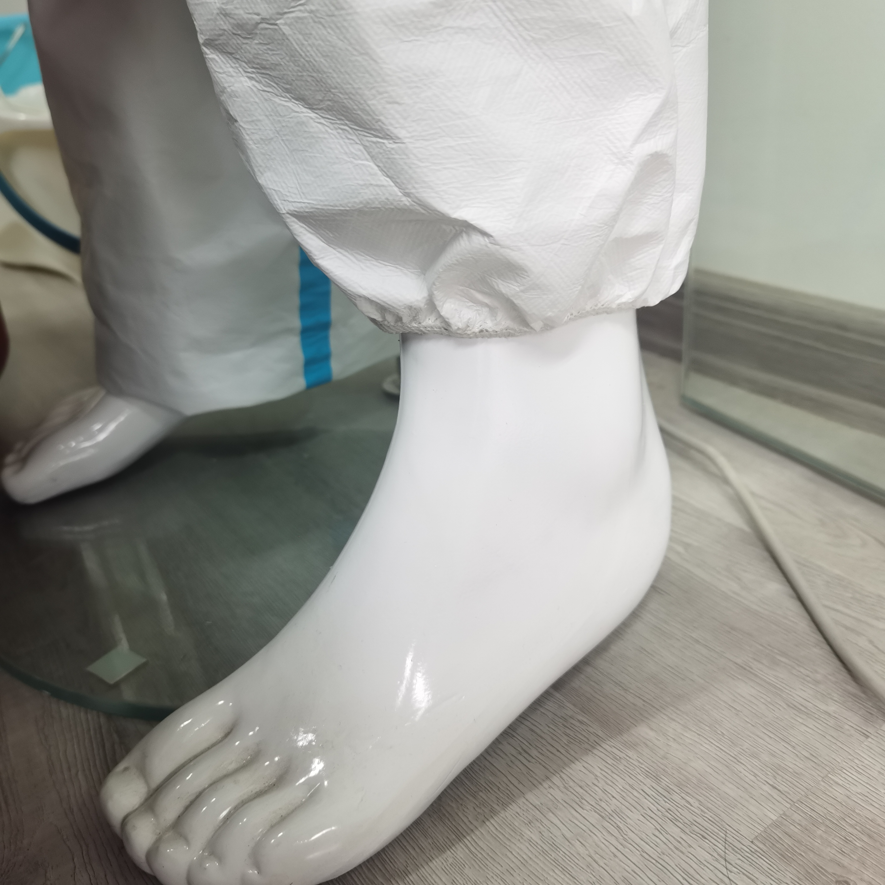 PPE Suit Type 4 5 6 SMS PP Microporous Coveralls Industrial Safety