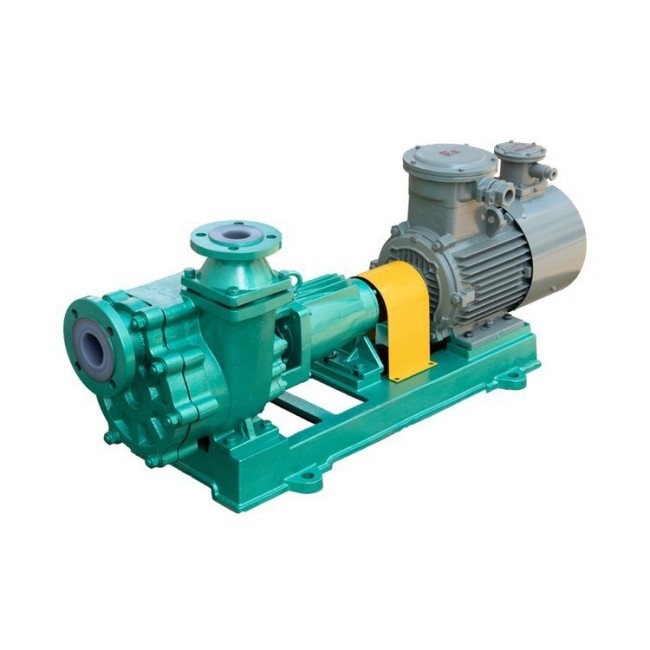 Fluoroplastic chemical pump