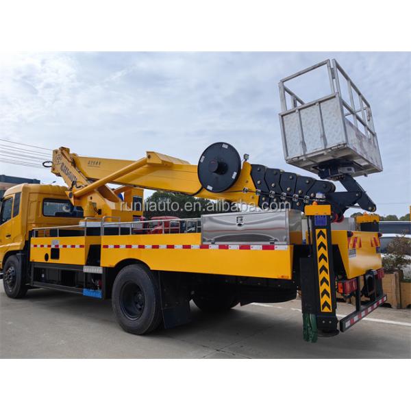 Export 32m Dongfeng Euro 2 High Altitude Operation Platform Truck Mounted Crane Vehicle