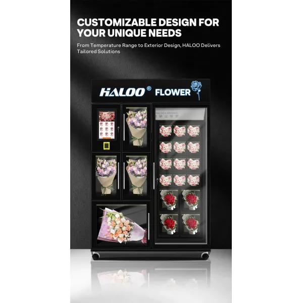 Haloo Vending Machine Supplie R20 Locker Touch Screen Flower Vending Machine 16