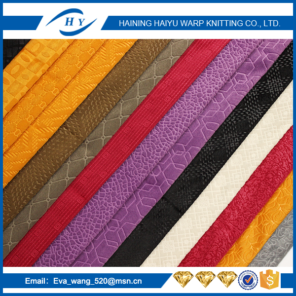 knitted bonded fabric embossed velvet fabric cheap bulk fabric