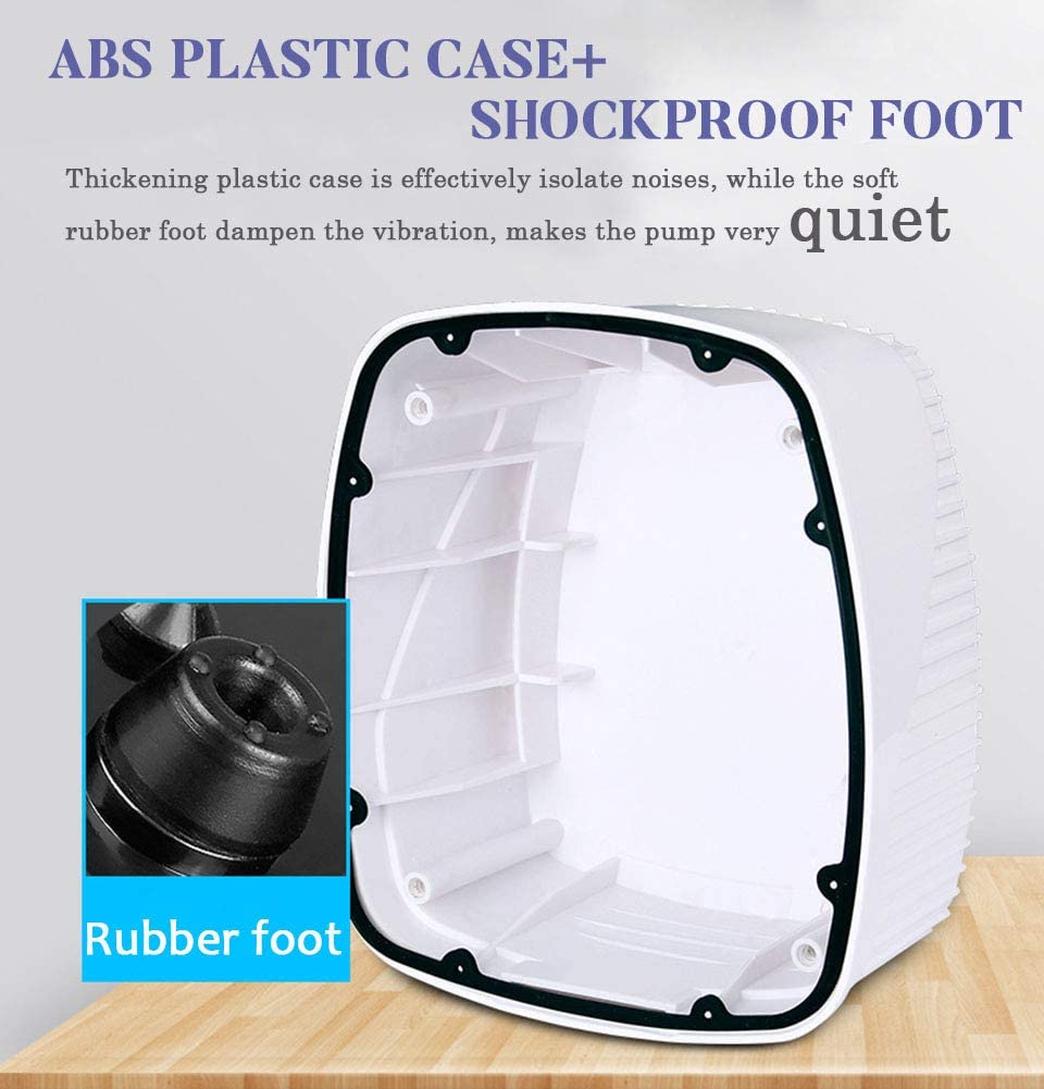 Plastic 255GPH 10W dual Air Pump For Fish Tank