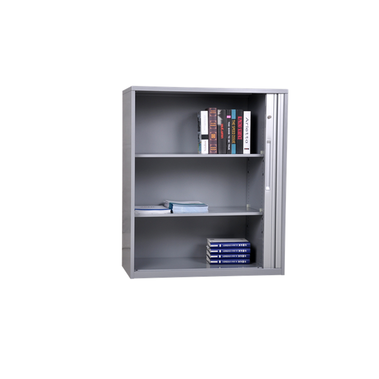 Office furniture metal Vertical Double steel roller shutter door storage cabinet
