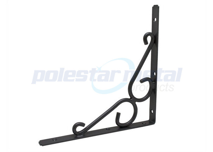 White Powder Coated Steel London Angle Shelf Brackets 200mm Height