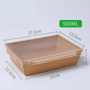 China Wheat Straw Fiber 500ml  900ml 1600ml Disposable Lunch Box for Food Packaging on sale