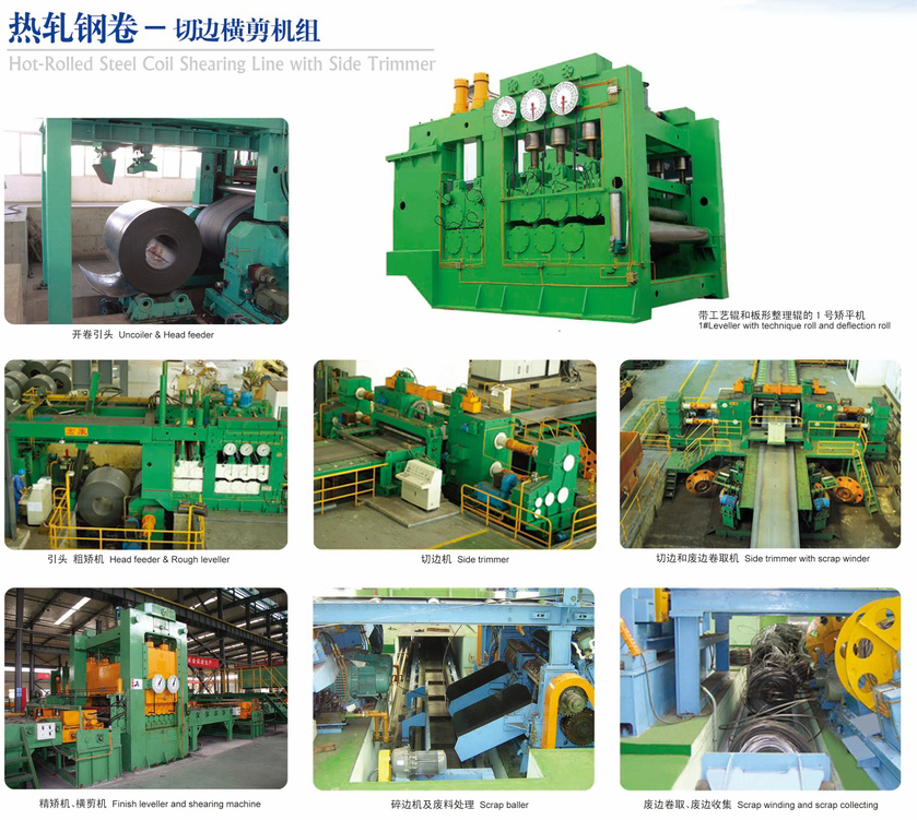 High Speed Stainless Steel Coil Uncoiling Leveling Shearing Line with High Voltage