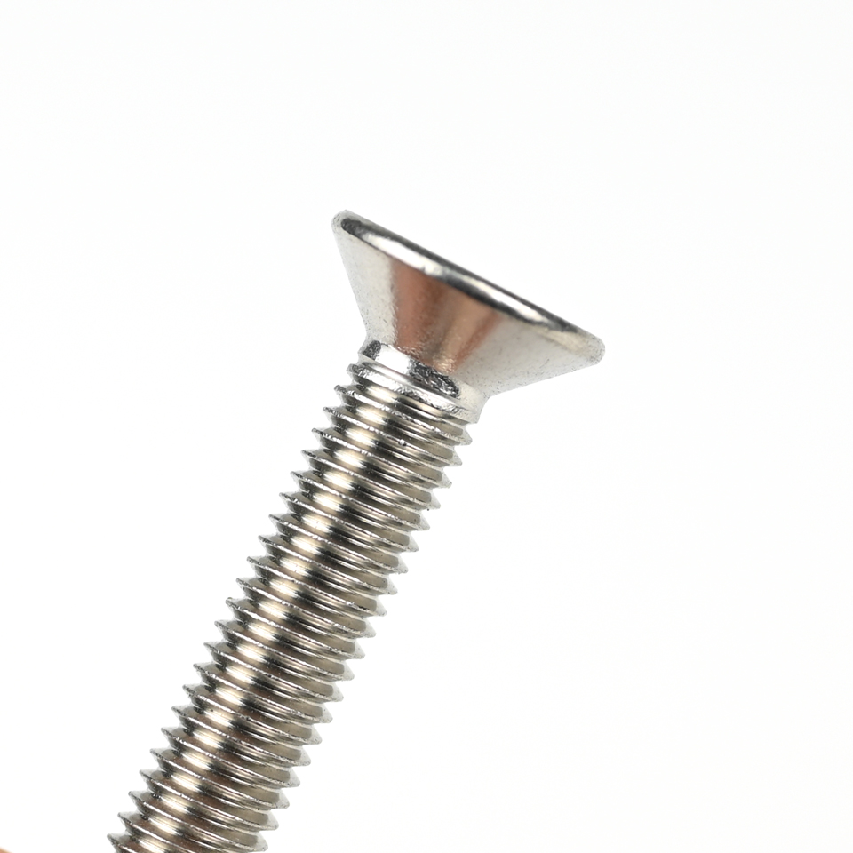 Stainless Steel Flat Machine Screw DIN 7991 Hex Socket Screws with Customized Support