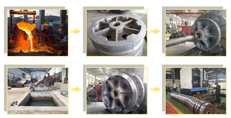 High Tolerance Railway Gantry Crane Wheels 260-380HB Heavy Load Capacity