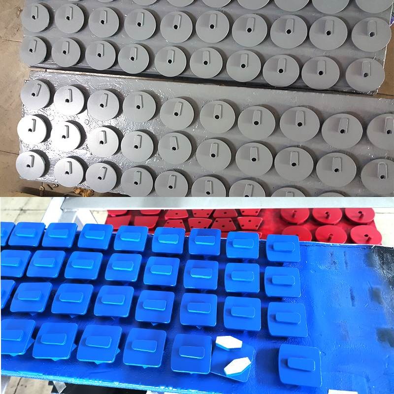 Single Round Segments Redi Lock Diamond Grinding Shoes for Husqvarna