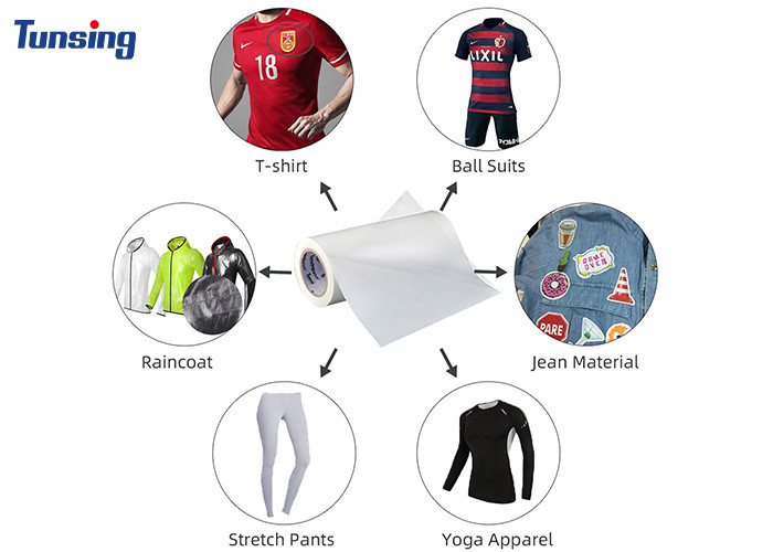 TPU Heat Press Iron on Double-sided TPU Hot Melt Adhesive Film for Textile Fabric Seamless Garment