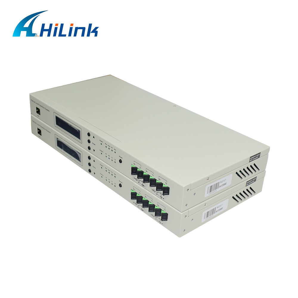 1U 1+1 OLP Optical Line Protection System High Switch Speed SC APC