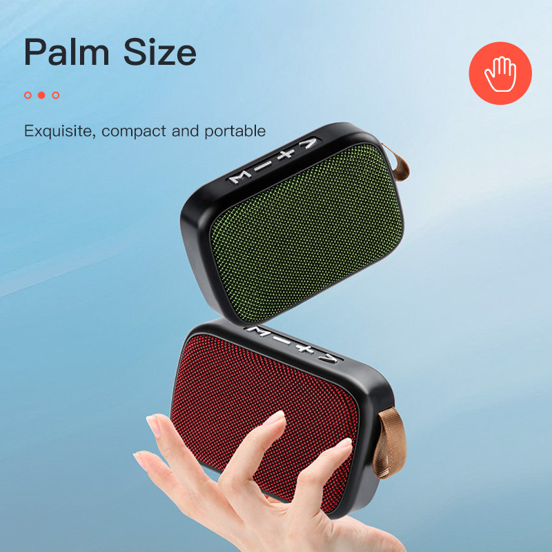 Fabric 3D Stereo Mini Bluetooth Speaker Dj Sound Box Bass FM TF Card