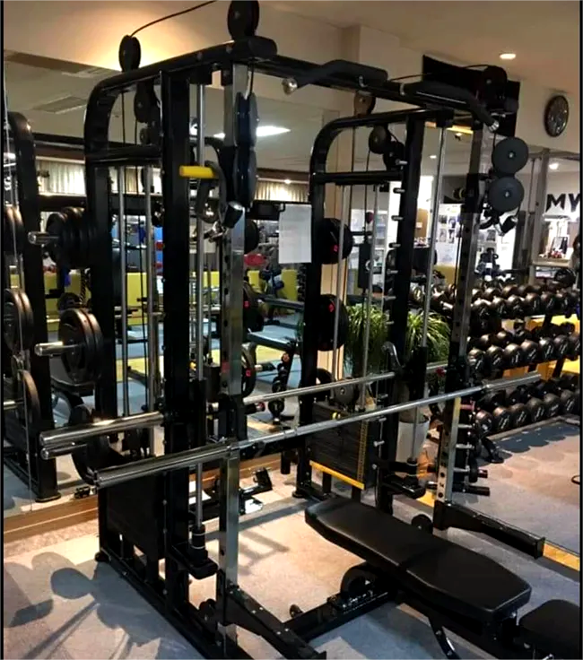 Mutli Functional Station Home Gym Equipment Chest Leg Curl Press Smith Machine with Squat Power Rack