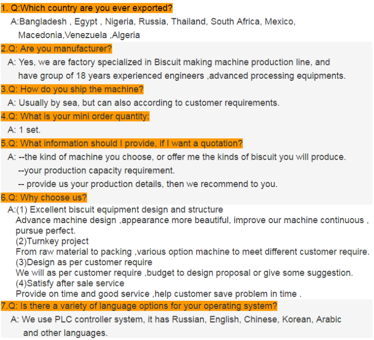 Long Service Life 240kg/H Wafer Biscuit Manufacturing Machine