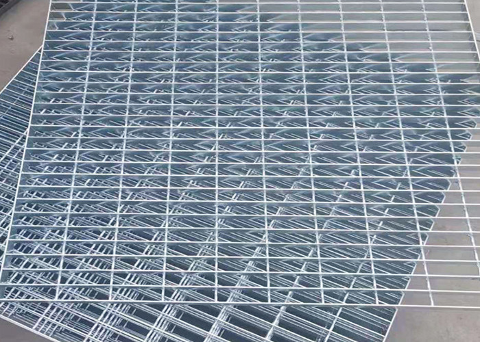 Hot Dip Galvanized Platform Steel Grating Q345 Anti Corrosive For Power Plant