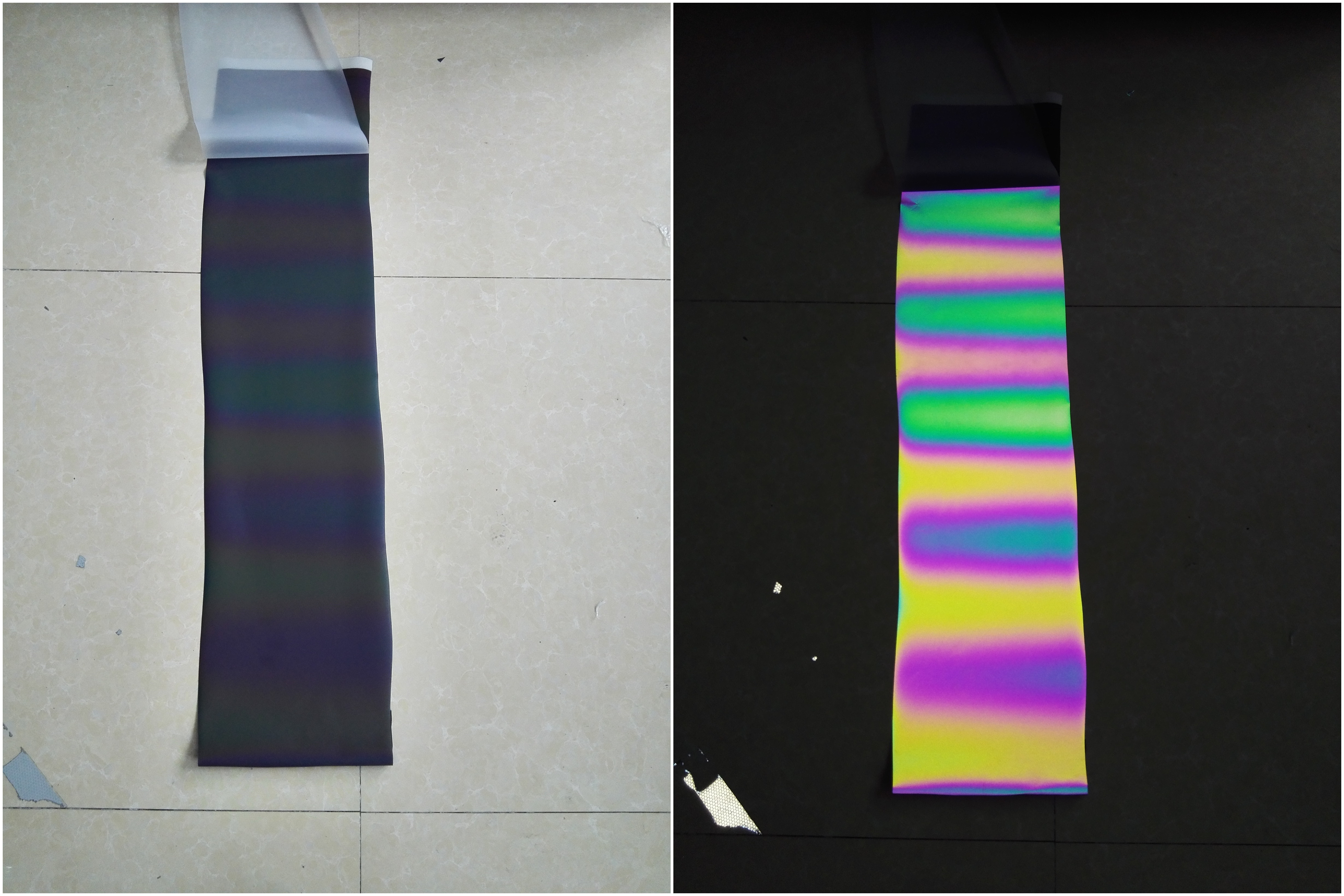 Safety Clothes 1.37m*100m PES Reflective Tape Sheets