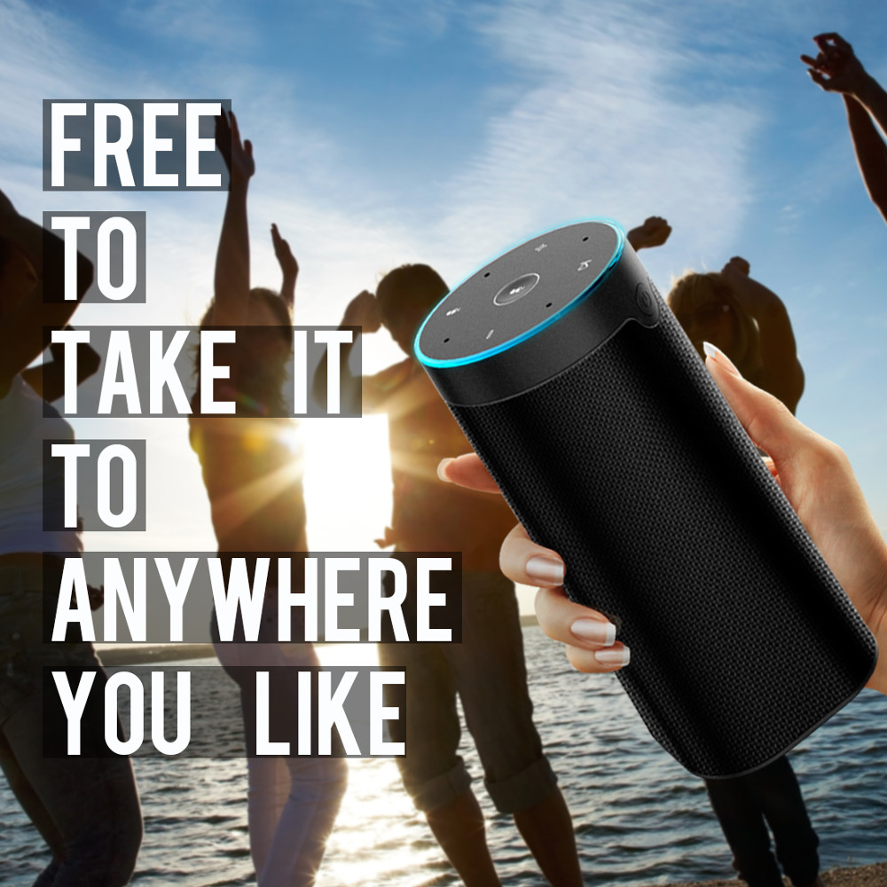 HF30 Echo Dot Smart WIFI Speaker Micro USB Charging Port Support Android And IOS