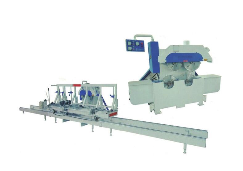 Log Cutting 4 Blade Sliding Table Saw Circular Saw Machine with auto feeding