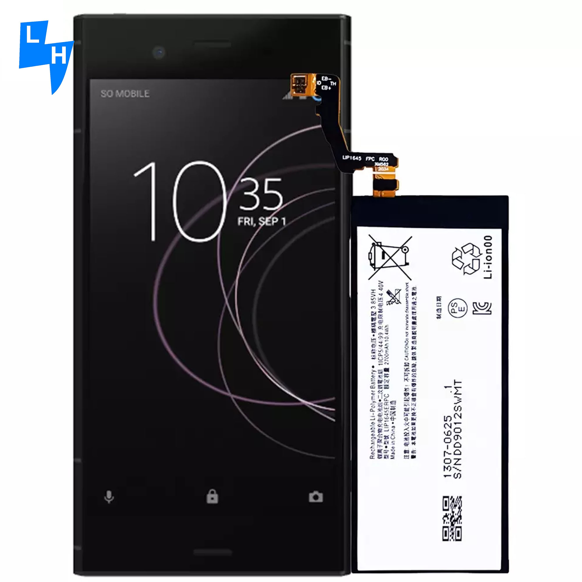 Replacement Mobile Phone Battery LIP1645ERPC for SONY Xperia XZ1 G8342 2700mAh 3.85V