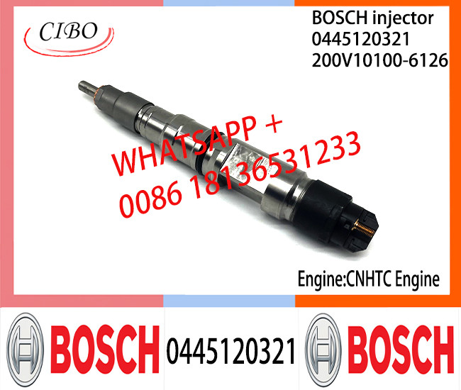 BOSCH 0445120321 Neutral Diesel Fuel Injector Assembly 0445120321 200V10100-6126 For TC Engine