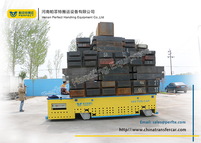 1-50t Factory Use Flatbed Material Transfer Cart With Remote Control