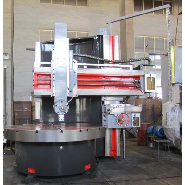 Alloy Wheel Vertical Turret Lathe Machine , Mini CNC Single Column Vertical