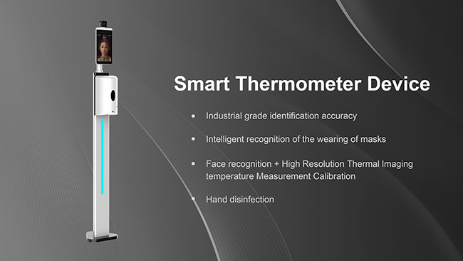 Digital Thermometer Face Recognition Contactless Hand Sanitiser Dispenser