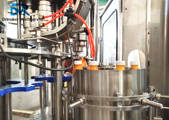Stable Performance Juice Bottling Machine 12 Filling Heads 2500kg Weight