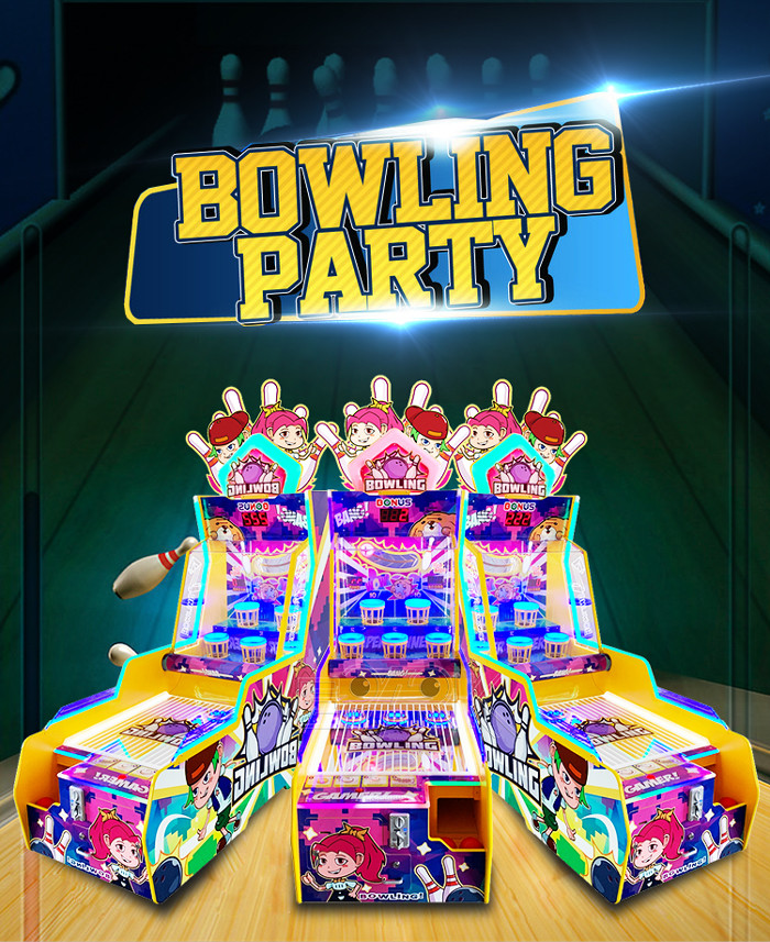 Indoor Mini Bowling Slam Dunk Single Player Coin Operated Redemption Game
