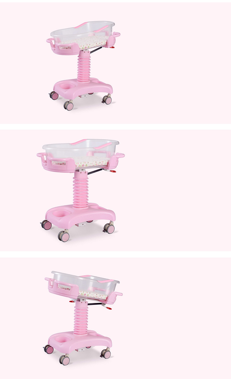 Hydraulic Multifunction Adjustable Newborn Medical Bed ICU Children Pediatric Bed ABS Plastic Baby Hospital Crib