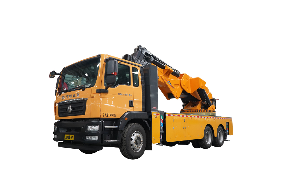 80 Tons Folding Jib Knuckle Boom Crane Efficient