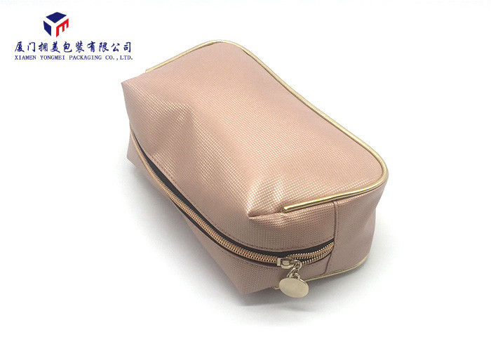 Leather Cosmetic Bag Tropizoid Shape Personalised Lady Makeup Bag Light Weight