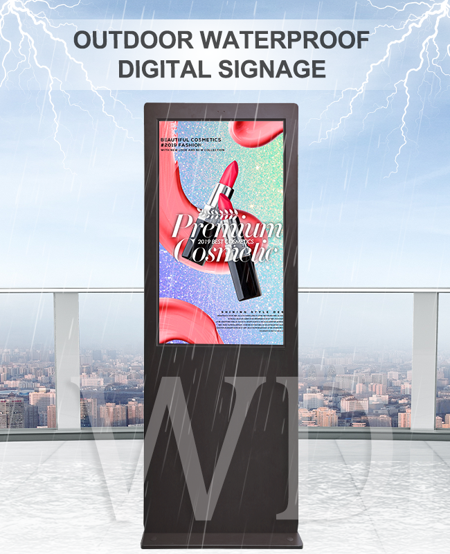 WiFi Bluetooth Remote control 3 Meters 75inch LCD Outdoor Digital Signage