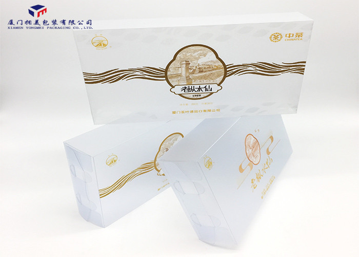 UV Printing Custom Printed Plastic Boxes Matte PVC 27X5.5X16.5CM For Chinese Tea