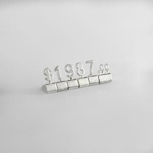 Buy cheap The 8 mm digits stand upright and are made from gold-coloured metal product