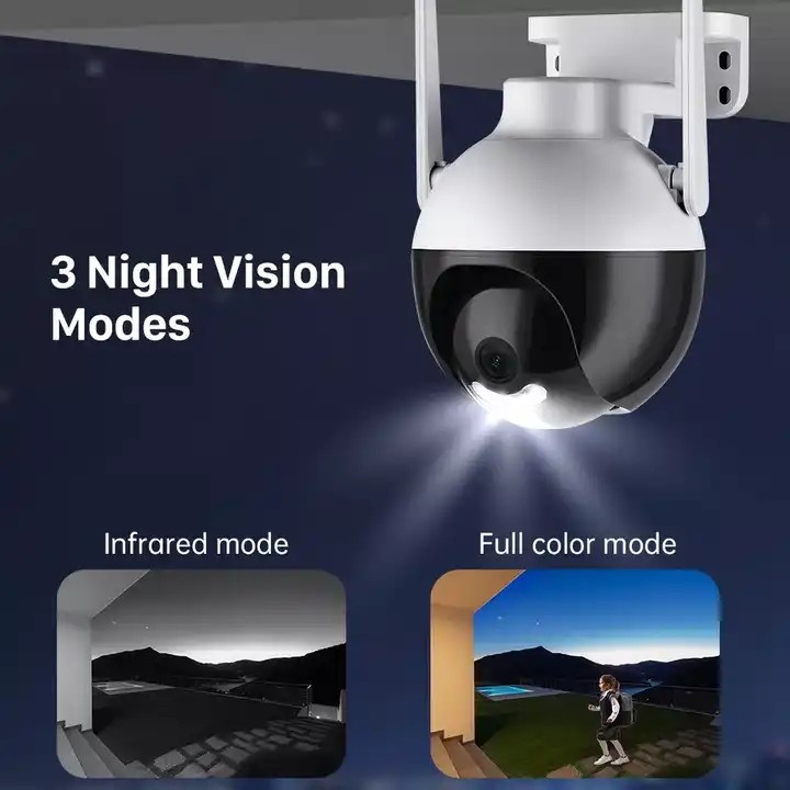 RoHS 4MP WiFi Wireless Camera System Ultra HD PTZ With CMOS Sensor