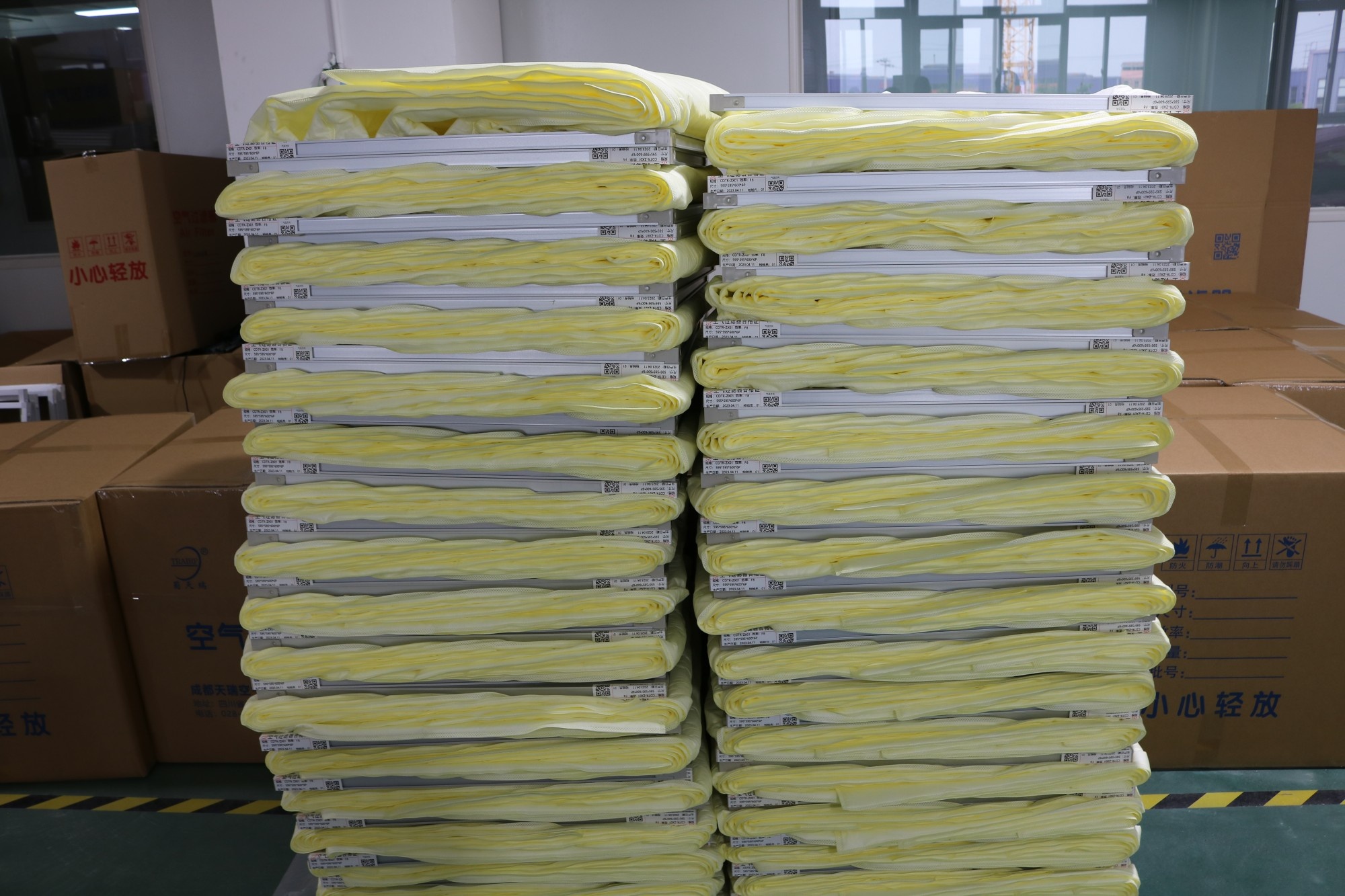 Galvanized Steel Frame Medium Efficiency Bag Air Filter F7 F8 F9