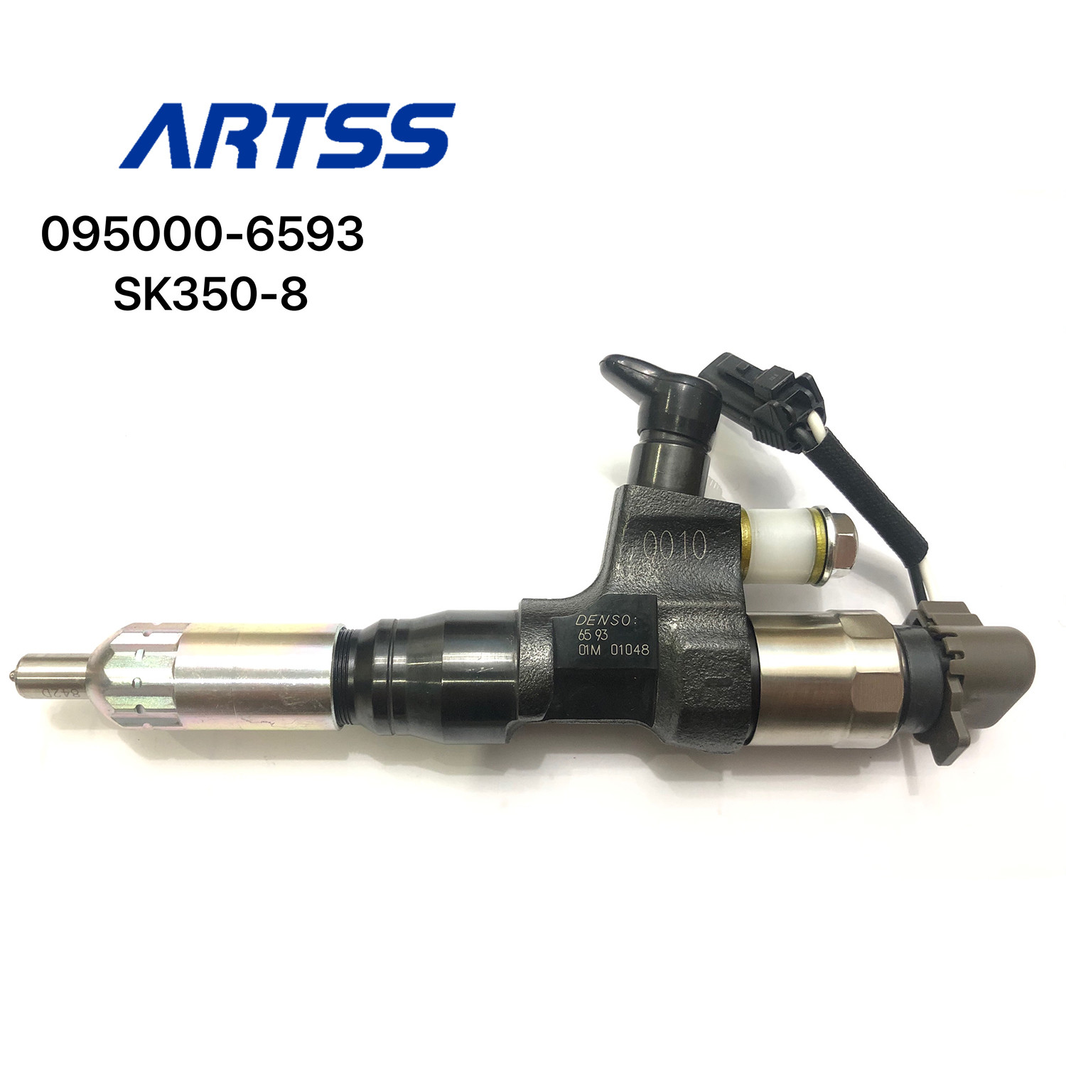 J08E 095000-6593 Common Rail Fuel Injector Nozzle For SK350-8 Excavator Spare Parts