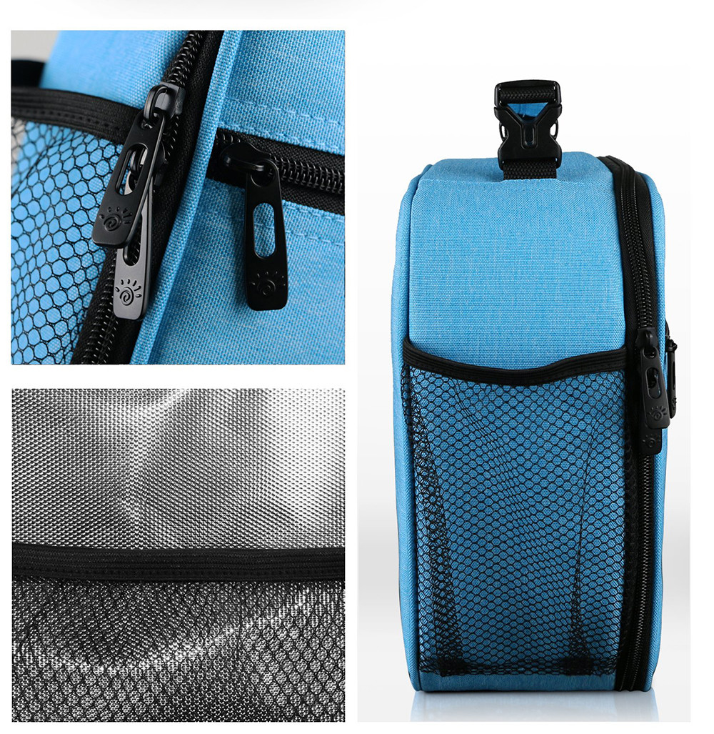 Spacious Adult Oxford Insulated Lunch Bag With Embroidery Logo