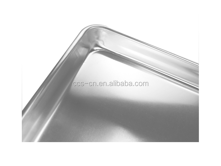 commercial 18''*13''*1'' 1.2mm rectangle baking bread tray burger or hamburger or hot dog bun baking pan aluminium bread pan