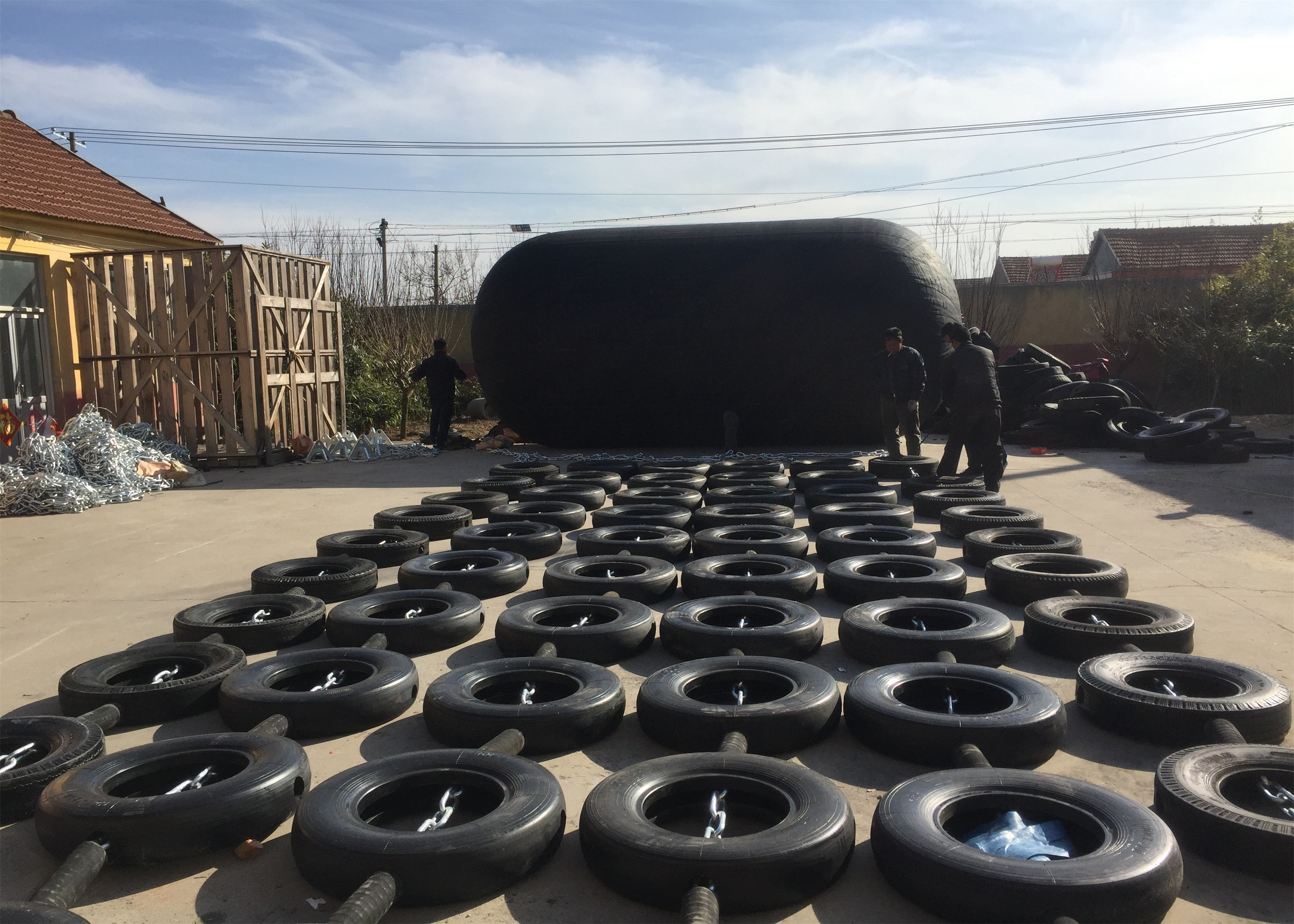 Dock Ship Use Inflatable Marine Rubber Fender Long Life Warranty Period