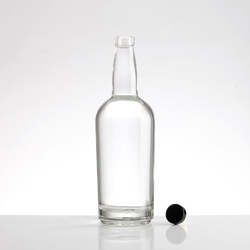 Customize Sealing Type 500ml Empty Glass Bottle for Gin Vodka Whisky Tequila Liquor