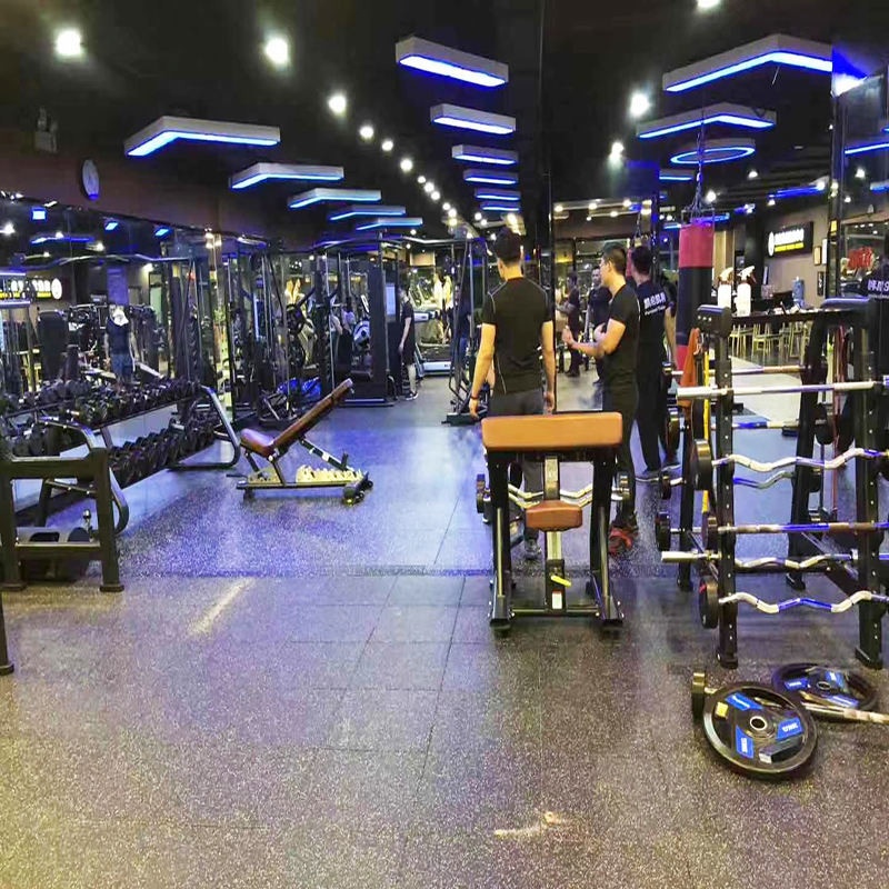 1m / 50cm EPDM Rubber Gym Flooring Mats Environment Friendly