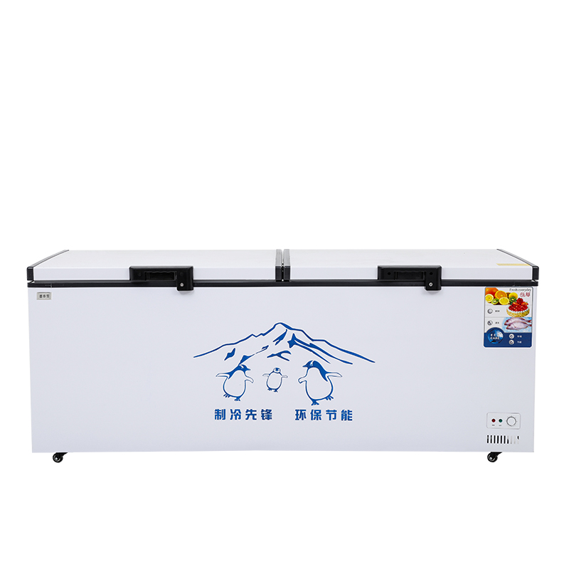 Top-freezer refrigerators Ice Cabinet Commercial Horizontal Refrigerator deep Chest refrigerator freezer with Large Capacity