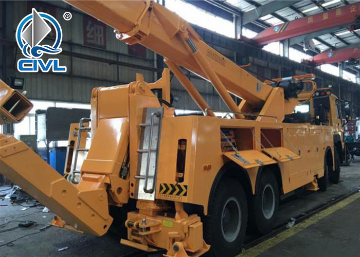 SINOTRUK HOWO7 10 Tires 50T Road Wrecker Tow Truck Recovery Truck 6x4 Tow Truck EuroII 371hp