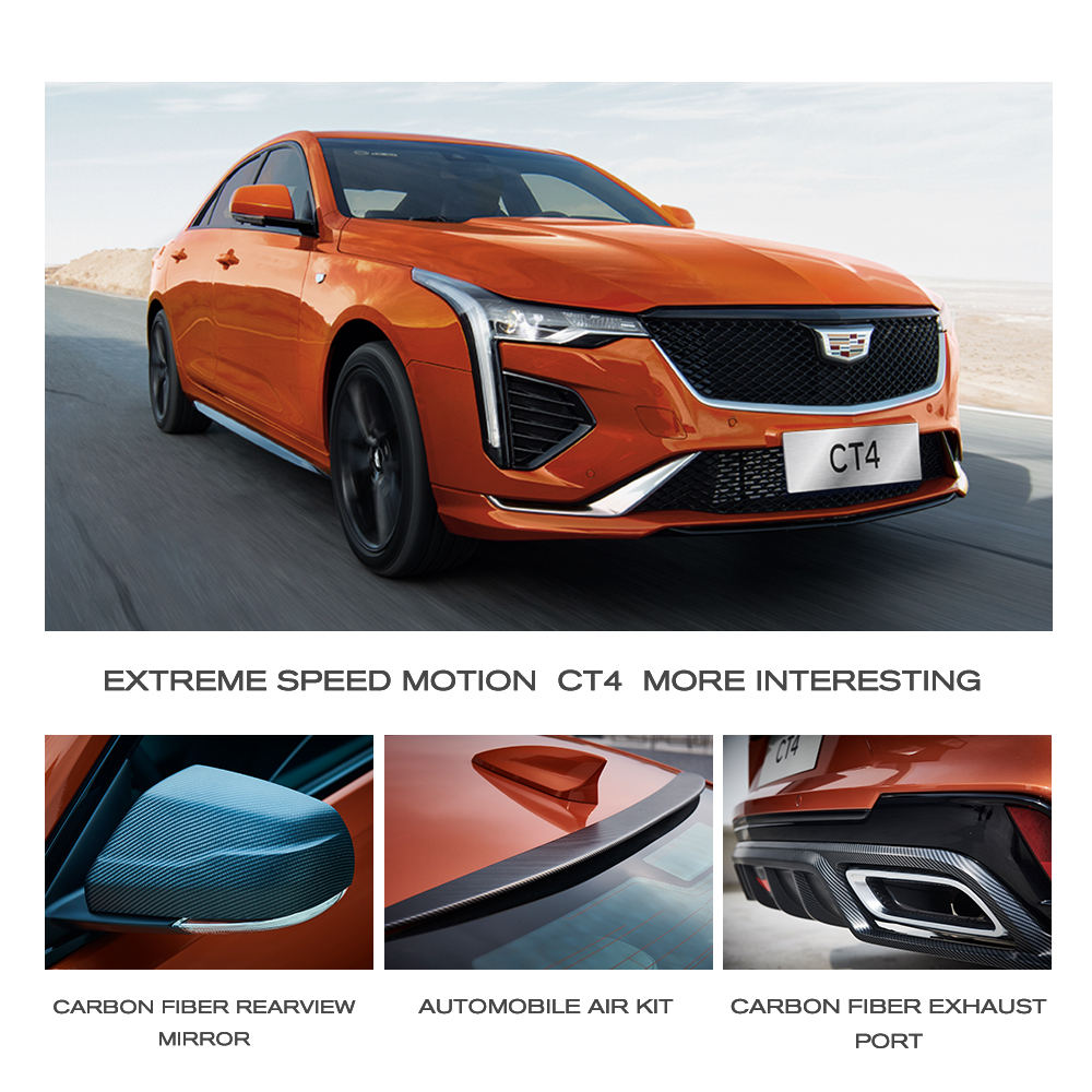 2024 Energy Vehicle Stylish Luxury Cadill-ac CT4 Gas Auto with 4-door 5-seater Body Structure and Max Speed of 220km/h