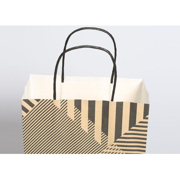 Offset Kraft Printed Paper Bags Cotton Handles Spot UV Recyclable