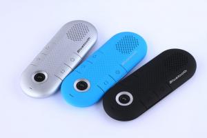 China Black Blue Silver support two Speakerphone In car Bluetooth Visor Handsfree Car Kit on sale